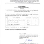Pengumuman Hasil Seleksi Pengisian Kepala Lembaga Pemberdayaan Perkreditan Desa Provinsi Bali