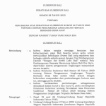 Peraturan Gubernur Bali Nomor 58 Tahun 2025 tentang Perubahan atas Pergub Bali Nomor 26 Tahun 2020 mengenai Sistem Pengamanan Lingkungan Terpadu Berbasis Desa Adat (Sipandu Beradat)