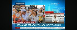 Kadis PMA Jadi Narasumber Live Kompas TV Bahas Peran Desa Adat